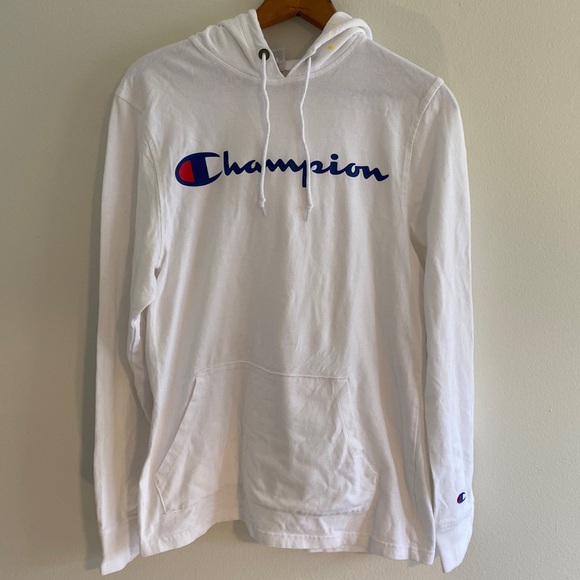 Champion Long Sleeve T-Shirt Hoodie - Picture 2 of 7